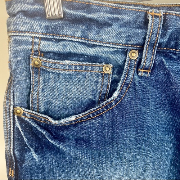 Free People Rock Denim Uptown Shorts Sz 31 Harbour Cutoff Shorts Distres… - Picture 7 of 10